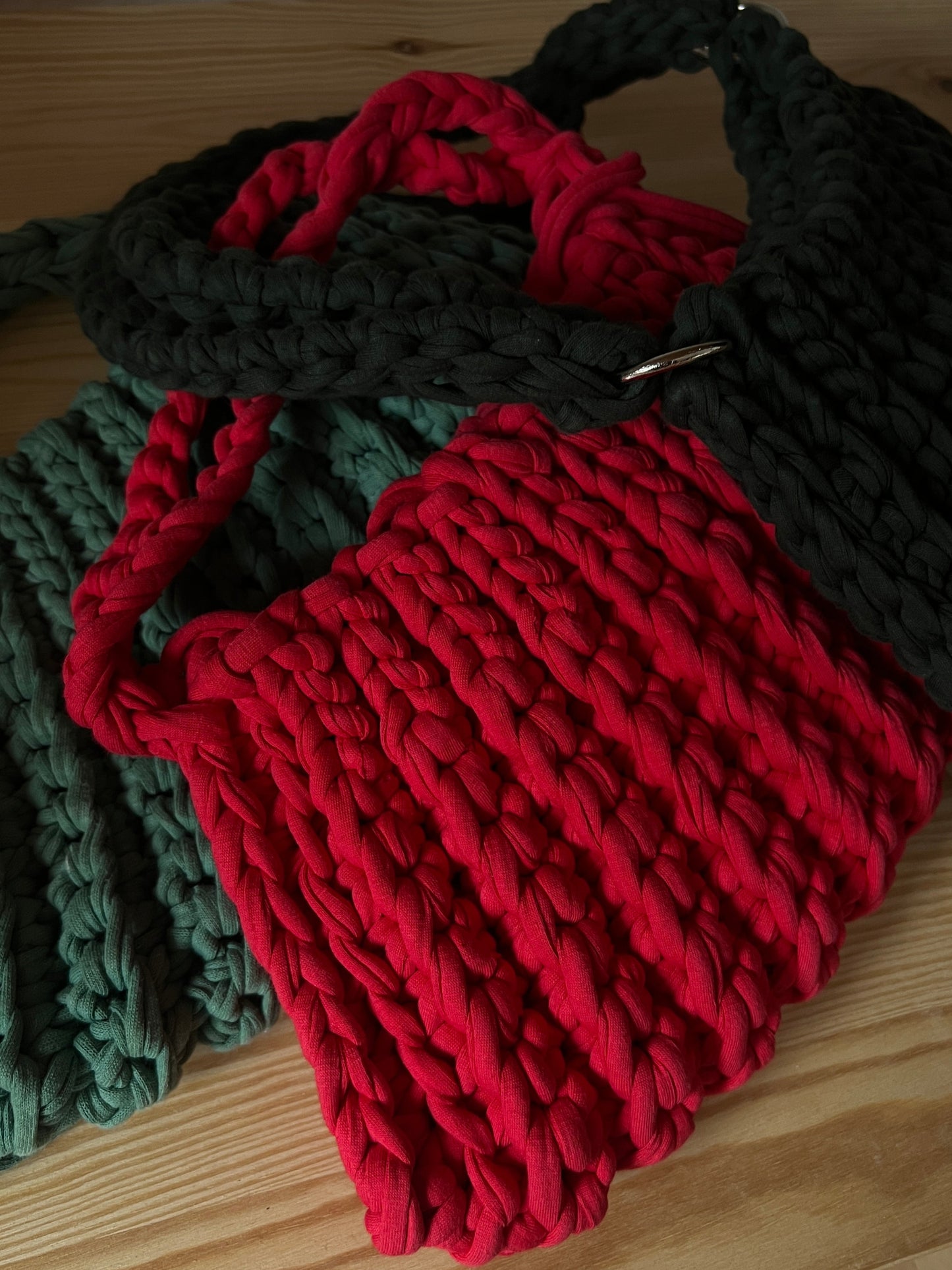 Drei Häkeltaschen für meine Workshops in München.