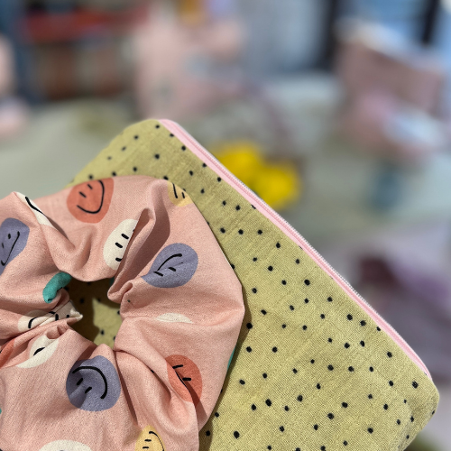 KLEINE TASCHE UND SCRUNCHIE - Starter Nähkurs in München