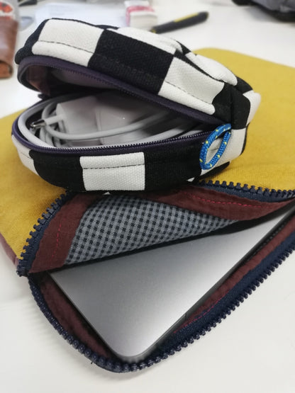 Laptop und Kabelsalat Tasche nähen