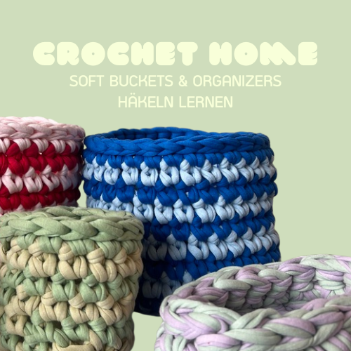 Bild mit selbstgehäkelten Körben.