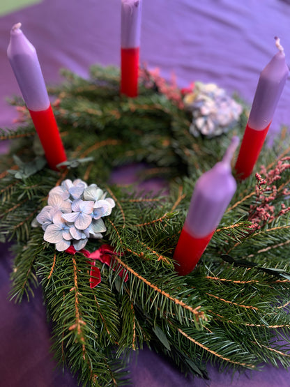 ADVENTSKRANZ BINDEN & DIP DYE KERZEN WORKSHOP