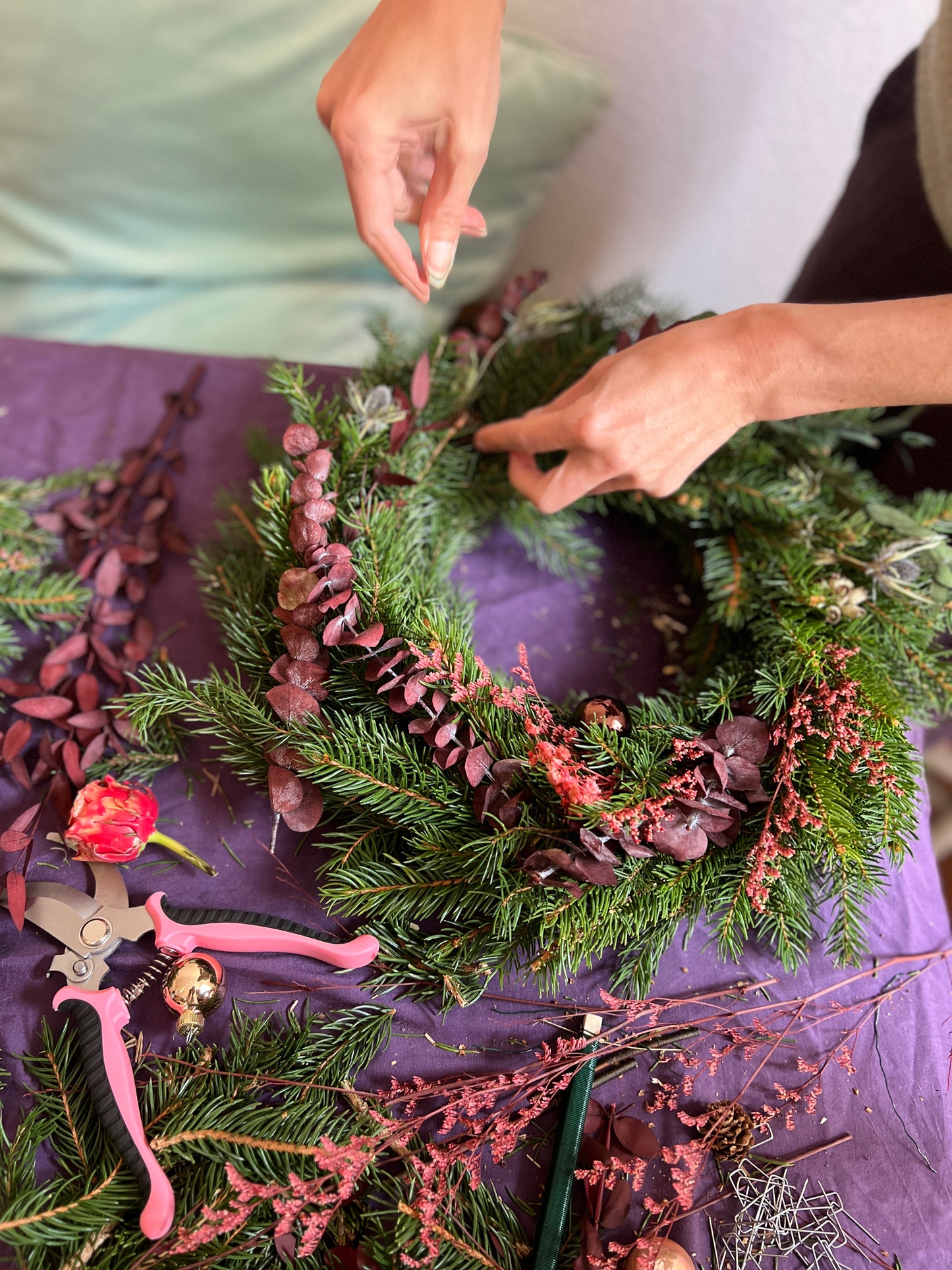 ADVENTSKRANZ BINDEN & DIP DYE KERZEN WORKSHOP