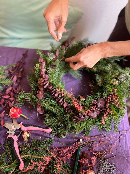 ADVENTSKRANZ BINDEN & DIP DYE KERZEN WORKSHOP