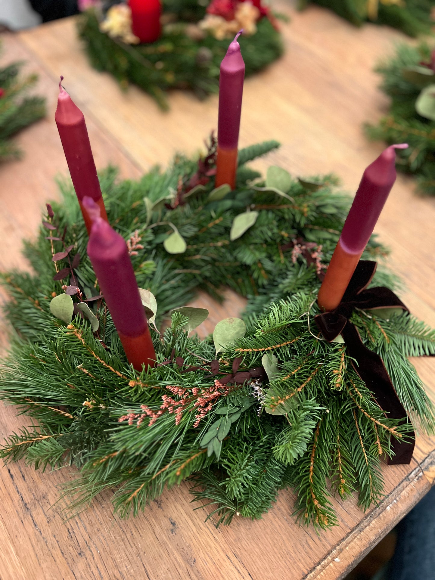 ADVENTSKRANZ BINDEN & DIP DYE KERZEN WORKSHOP
