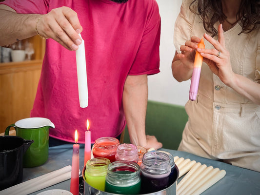 RAYSIN CANDLESTICKS & DIP DYE CANDLES im Tante Aenne