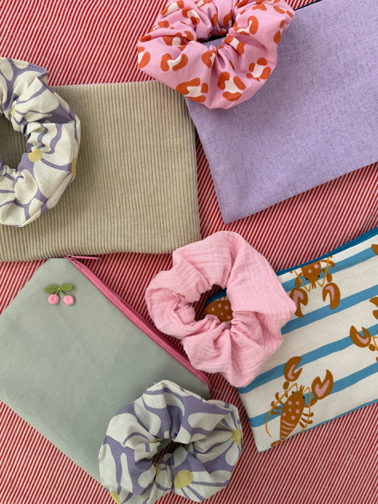 KLEINE TASCHE UND SCRUNCHIE - Starter Nähkurs in München