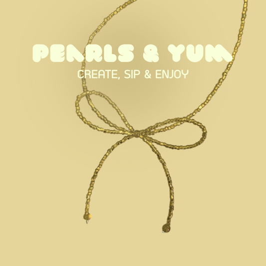 Perlen workshop um sich schöne Armbänder zu gesalten.