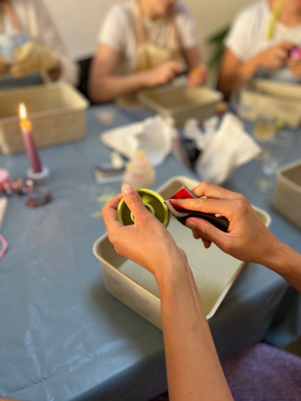 Junggesellinnenabschied DIY Workshop in München mit kreativer Bastelaktion